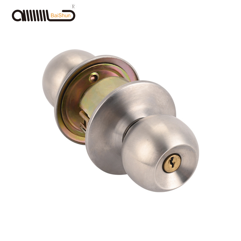 Factory Stainless Steel Entry Hotel Round Cylindrical Ball Door Handle Tubular Knob Lock