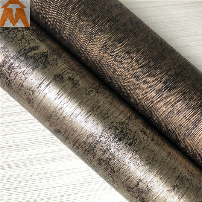 Decoration PVC Membrane Foil with Metallic Color Paperwall Panel Film
