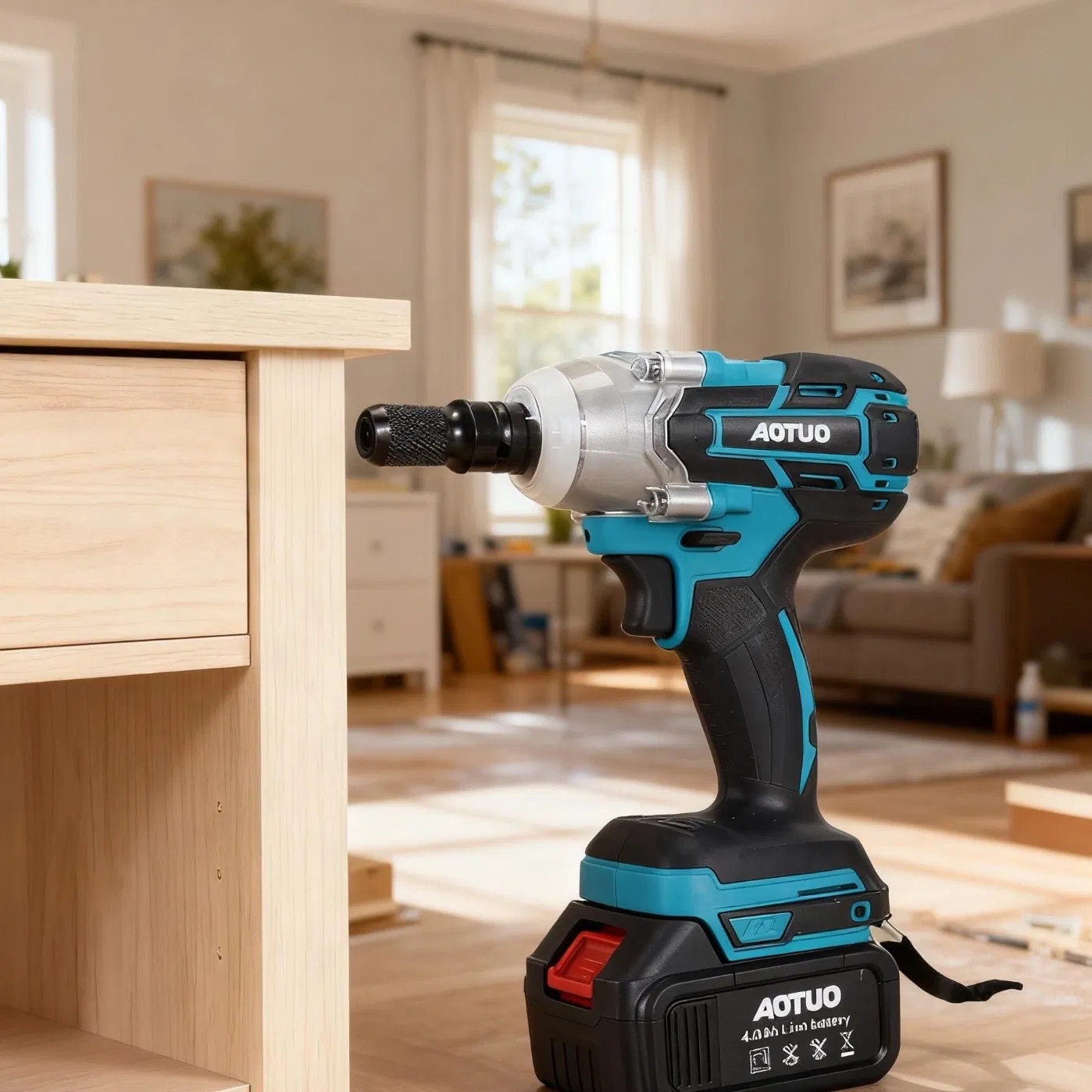 Antauto 350nm 1/2 Inch Brushless Electric Impact Wrench