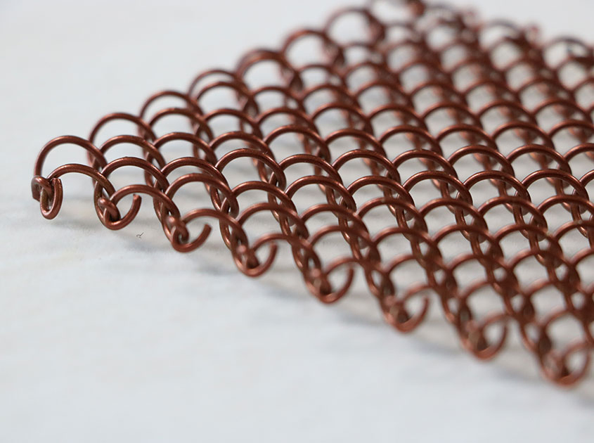 Decorative Spiral Coil Steel Wire Mesh Metal Curtain