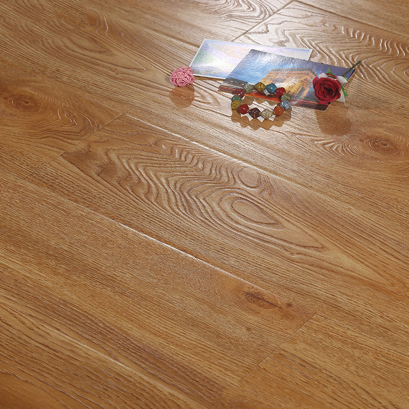 12mm Warehouse Office Synchronized Relief Laminate Floor Nordic Grey Laminate Flooring