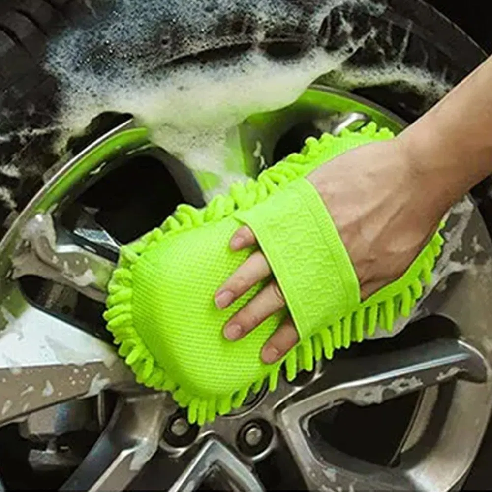 8 Shape Scratch Free Chenille Microfiber Truck Boat Motorcycle Car Wash Sponges