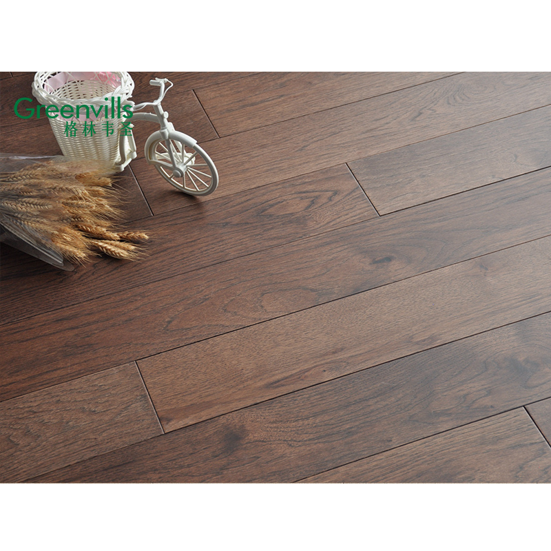 Strong Density Solid Hickory Flooring Hardwood 18mm Thick