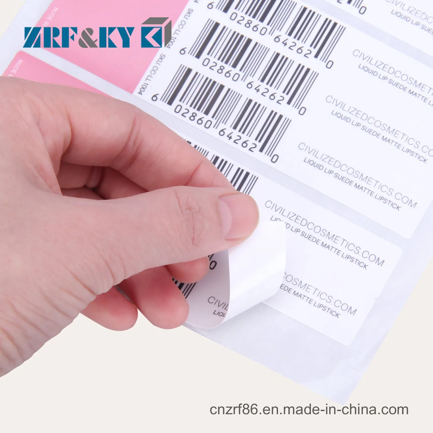Custom Printed Self Adhesive Waterproof Synthetic Paper Label Sticker