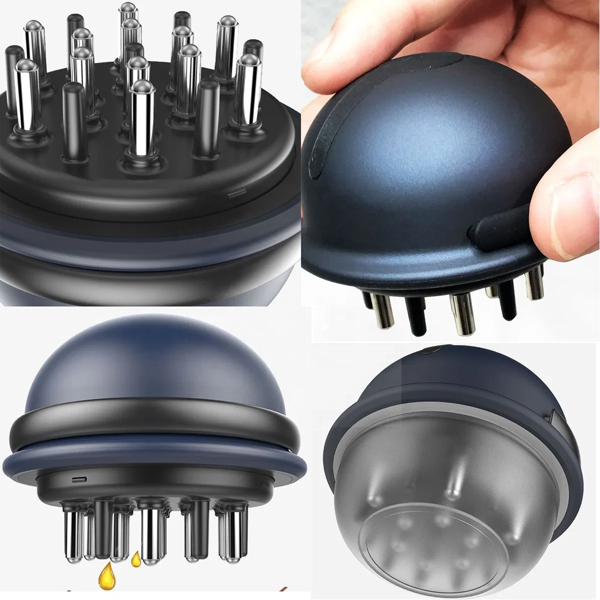 Oil Applicator Liquid Massage Growth Comb and Brush Hair Growth