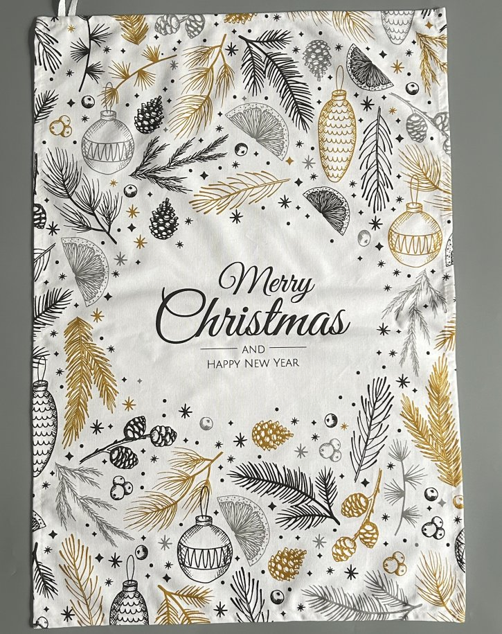 Hot Sales Custom Digital Printed Christmas Napkins Tea Towels