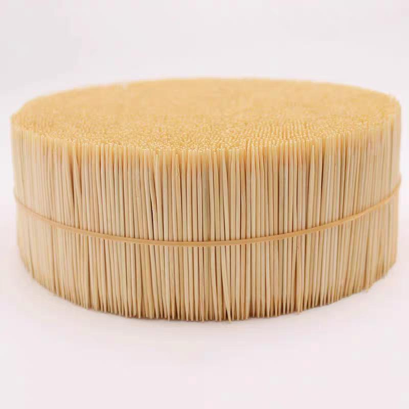 Eco-Friendly 65mm Bamboo Toothpicks Disposable Toothpick Bulk Package