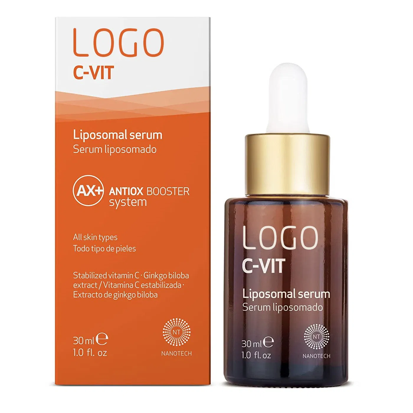 Beauty Cosmetics Skin Care Prevents Wrinkles Vitamin C Liposomal Serum