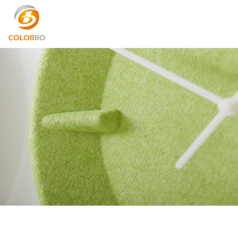 Eco-Friendly Acoustic Panel Polyester Fiber Decorative Wall Clock