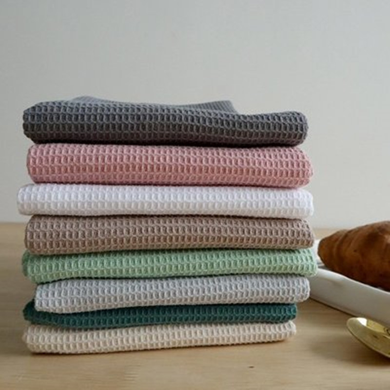 100% Organic Cotton Waffle Tea Towel Table Mat Towel