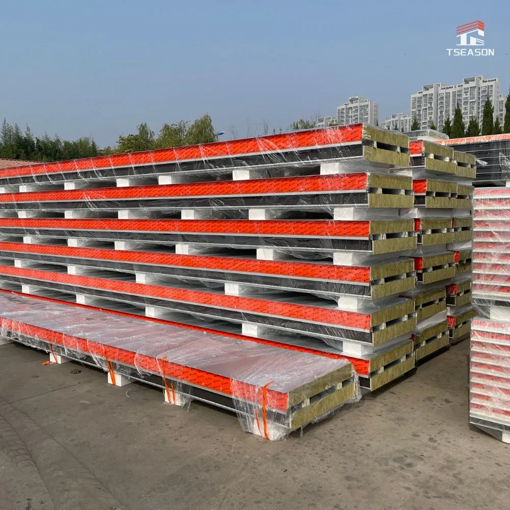 Tseason Insulation Fireproof Rock Wool Sandwich Panel Thermal Insulation Wall ceiling Board for Drying Room