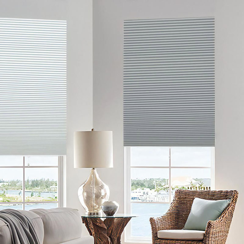 Honeycomb Anti-UV Shade Child and Pet Safety Hand Push Spring Blinds Customized