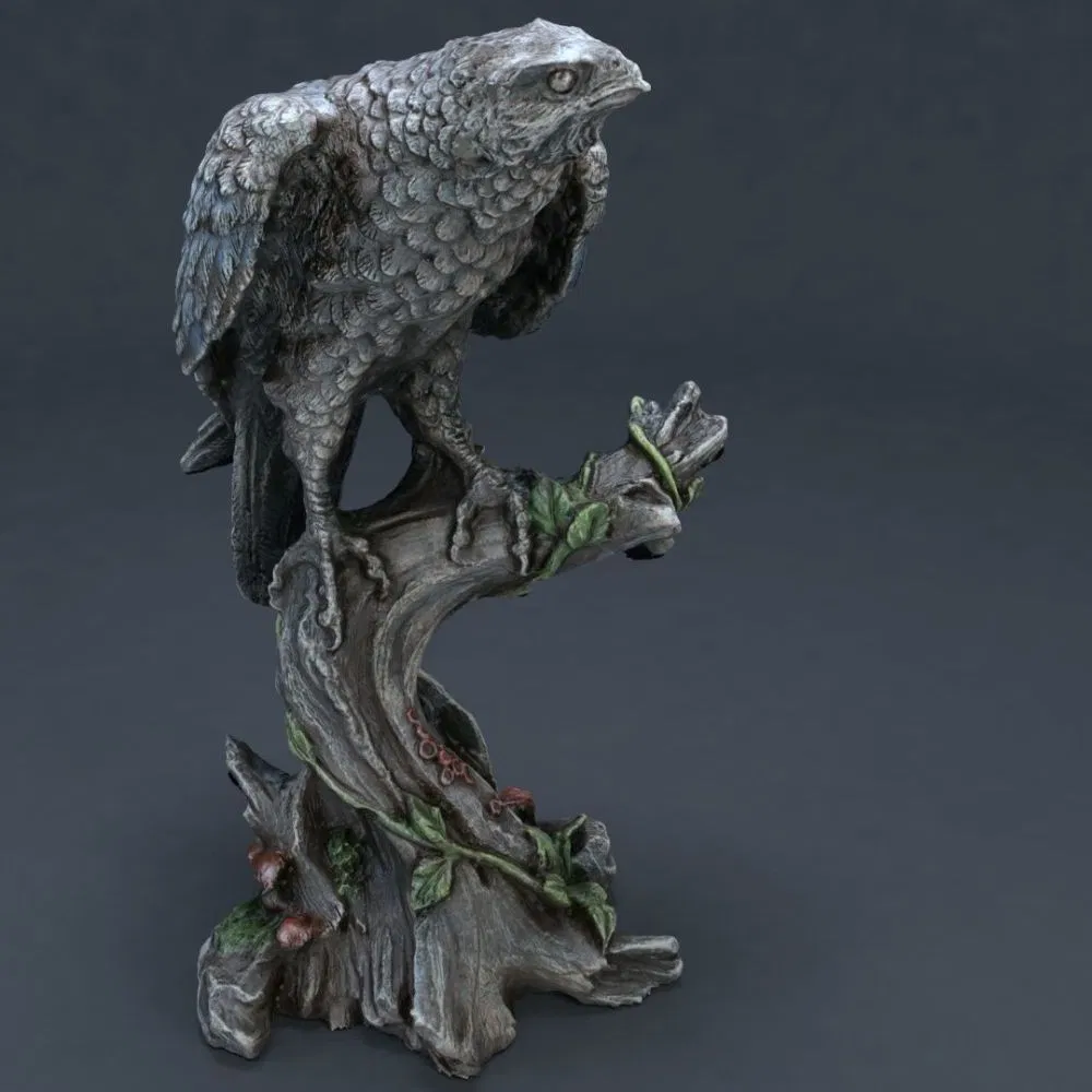 Outdoor Bird Ravens Rest Figurine Decorative Accessories Ci25206
