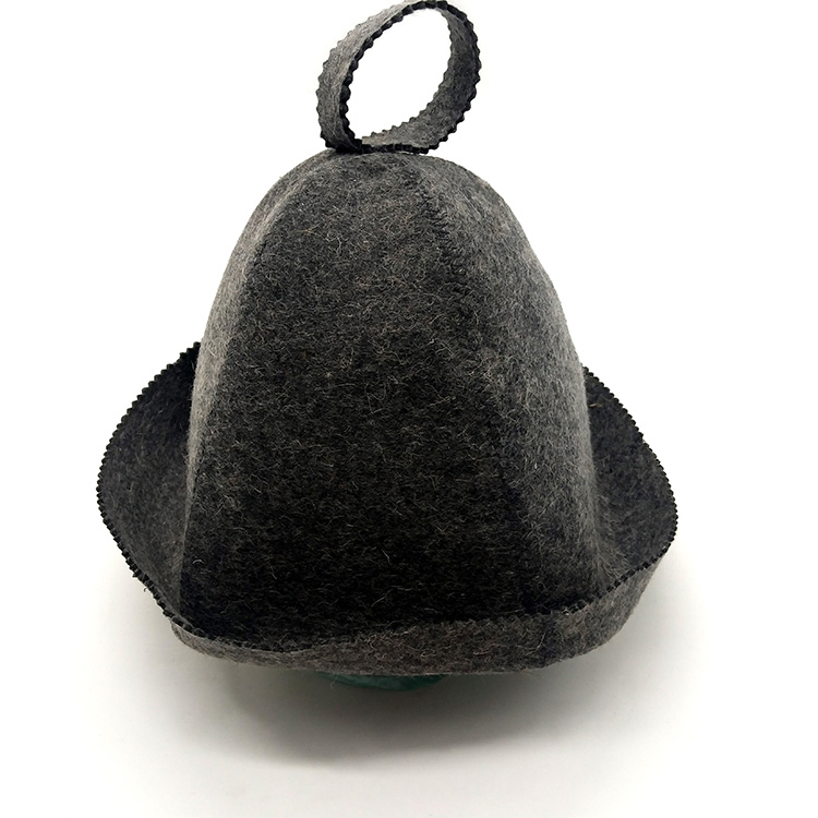 Wool Hat Embroidered for Sauna Banya Bath Head Protection Russian Banya Sauna Hat