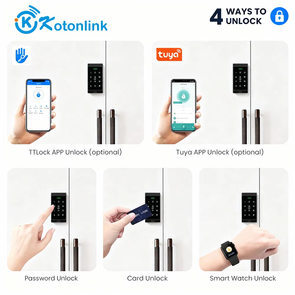 Tuya/Ttlock APP, IC Card, Password & NFC Smart Cabinet Lock