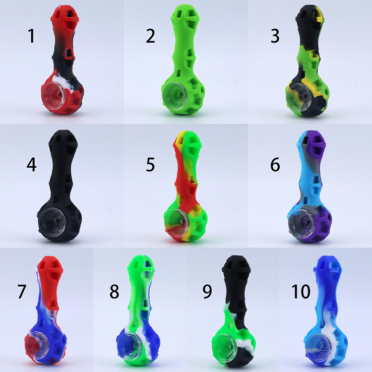 Platinum Cured Silicone Smoking Accessories Head Shop Smoke Set with DAB Tool Hand Pipe