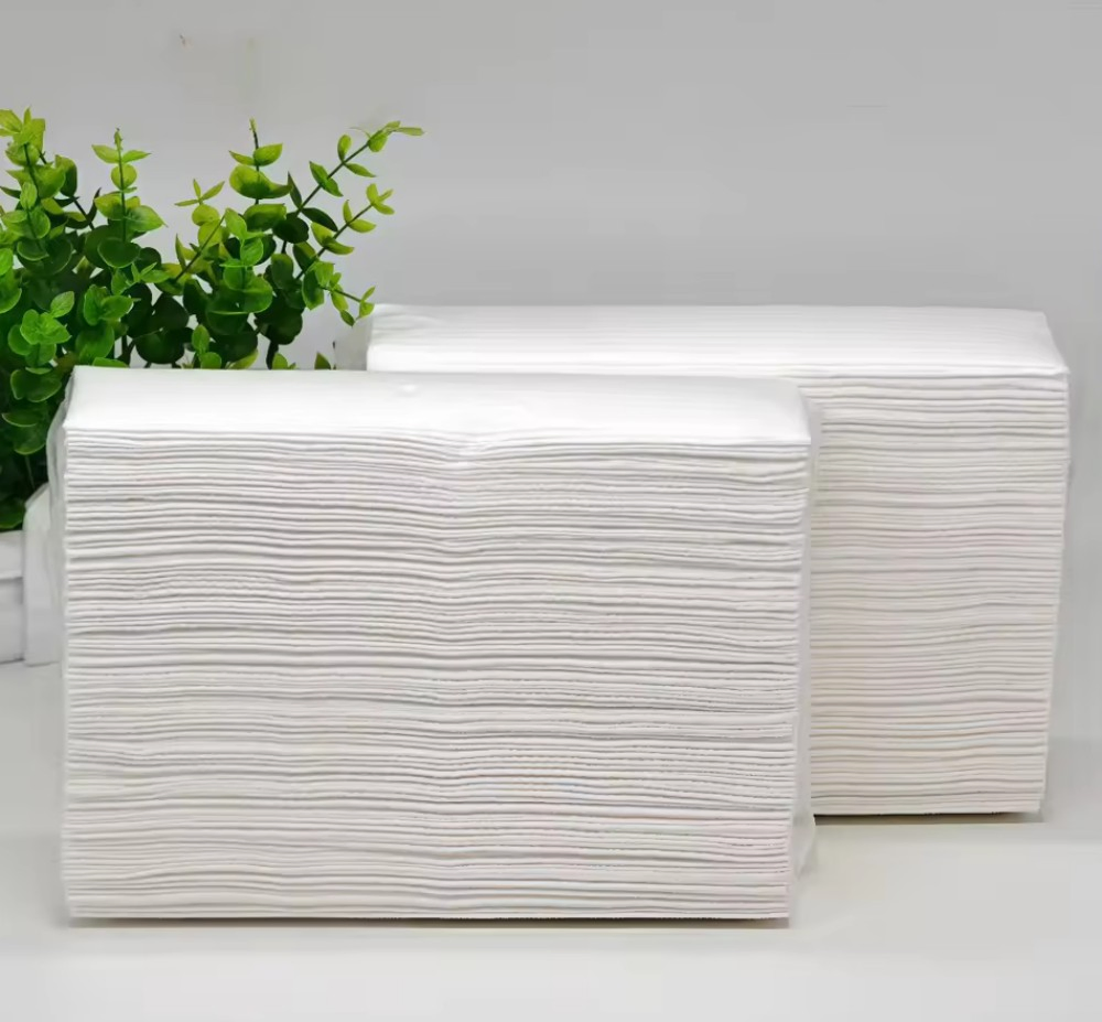 Bleach-Free 1-Ply Compact Disposable Paper Towels Hand Toilet Tissue for Household Use Kitchen Essential