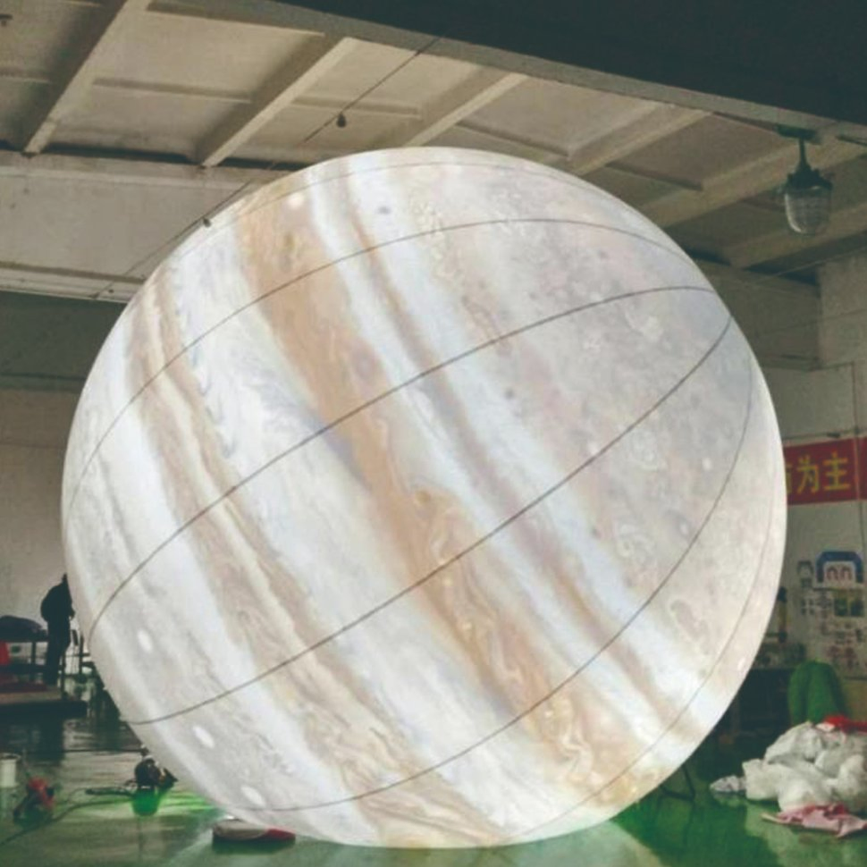 Giant Inflatable Moon Ball with LED Lights Planet Balloon Party
