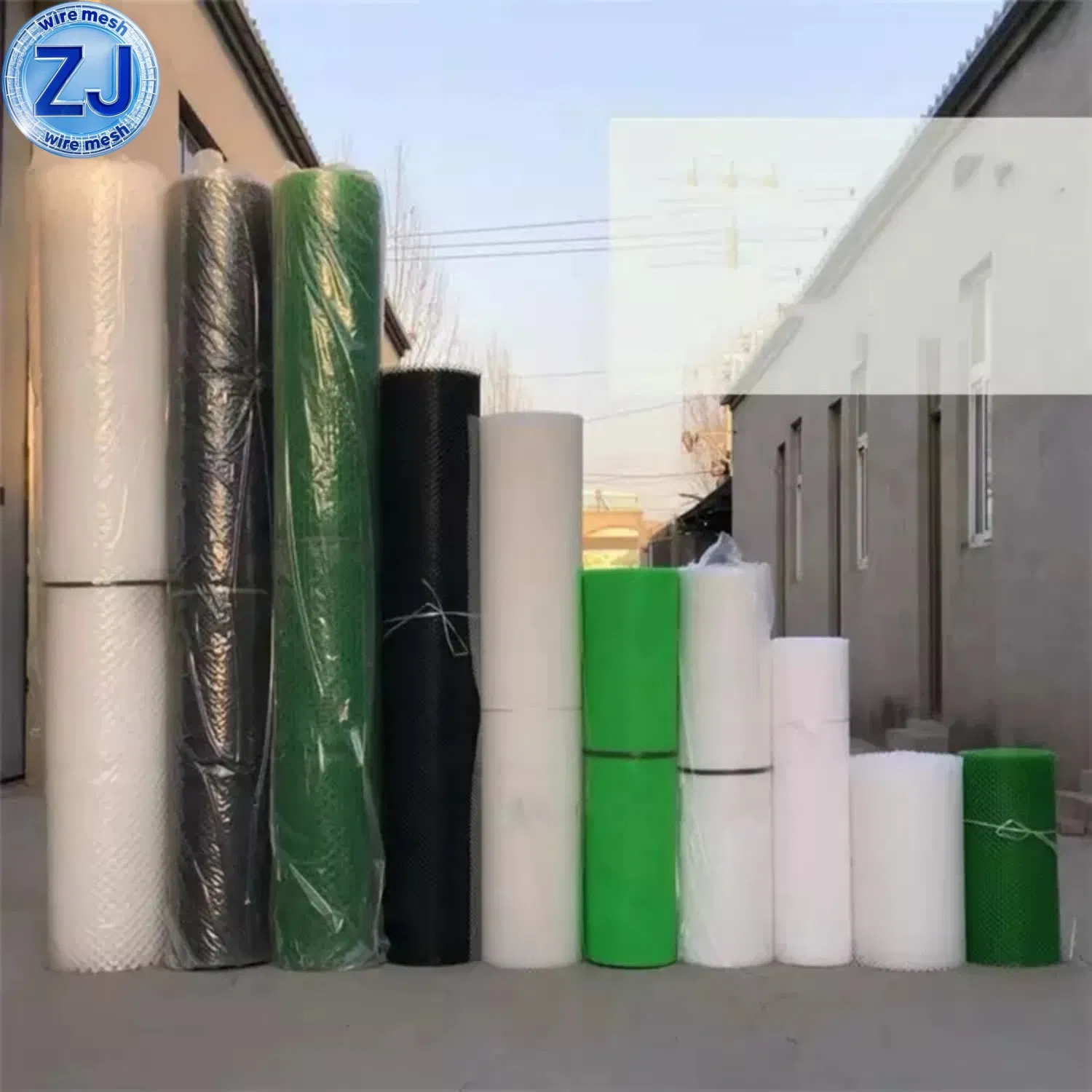 White and Green Plastic Flat Breeding Mesh HDPE Net for Chicken Bird Quail Poultry Farming