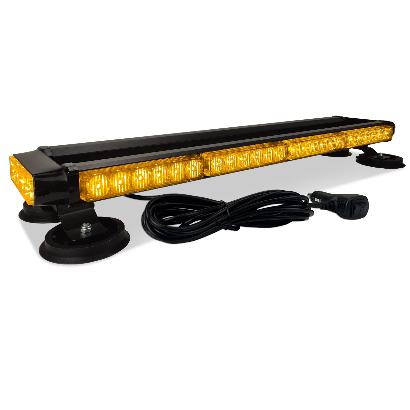 4x4 LED Double-Sided Amber Strobe Safety Light for Car Roof and Trailer