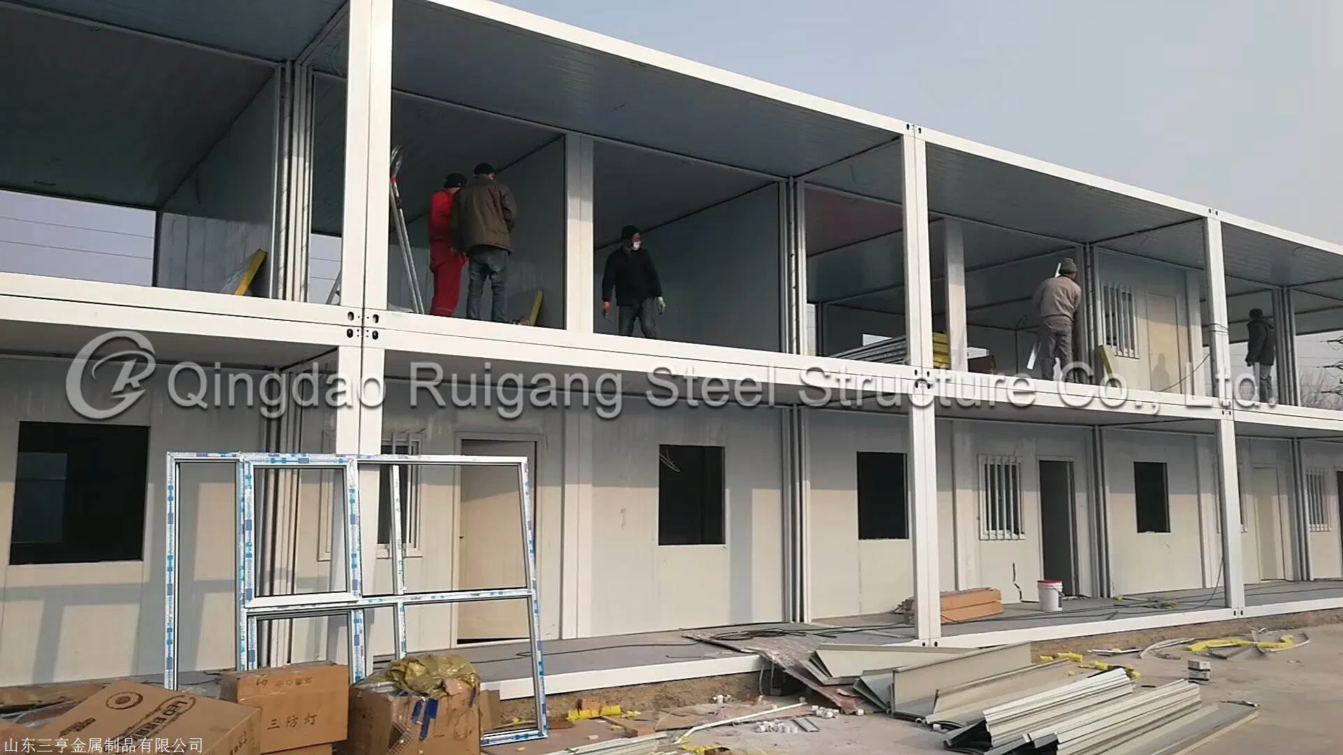 Prefab/Prefabricated Portable Glass Tiny Mobile Flat Pack Living Small Restaurant/Shower/Room/Toilets/Frame/Hotel/Office/School/House Shipping Container