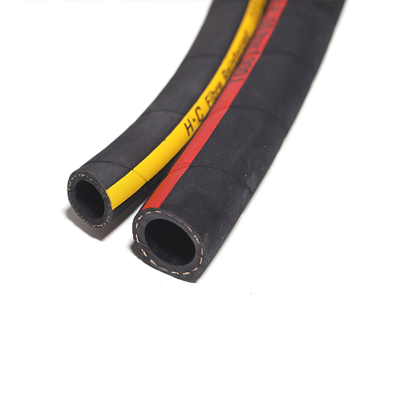Black Rubber Hose One Layer Fiber Braided Hydraulic Rubber Hose