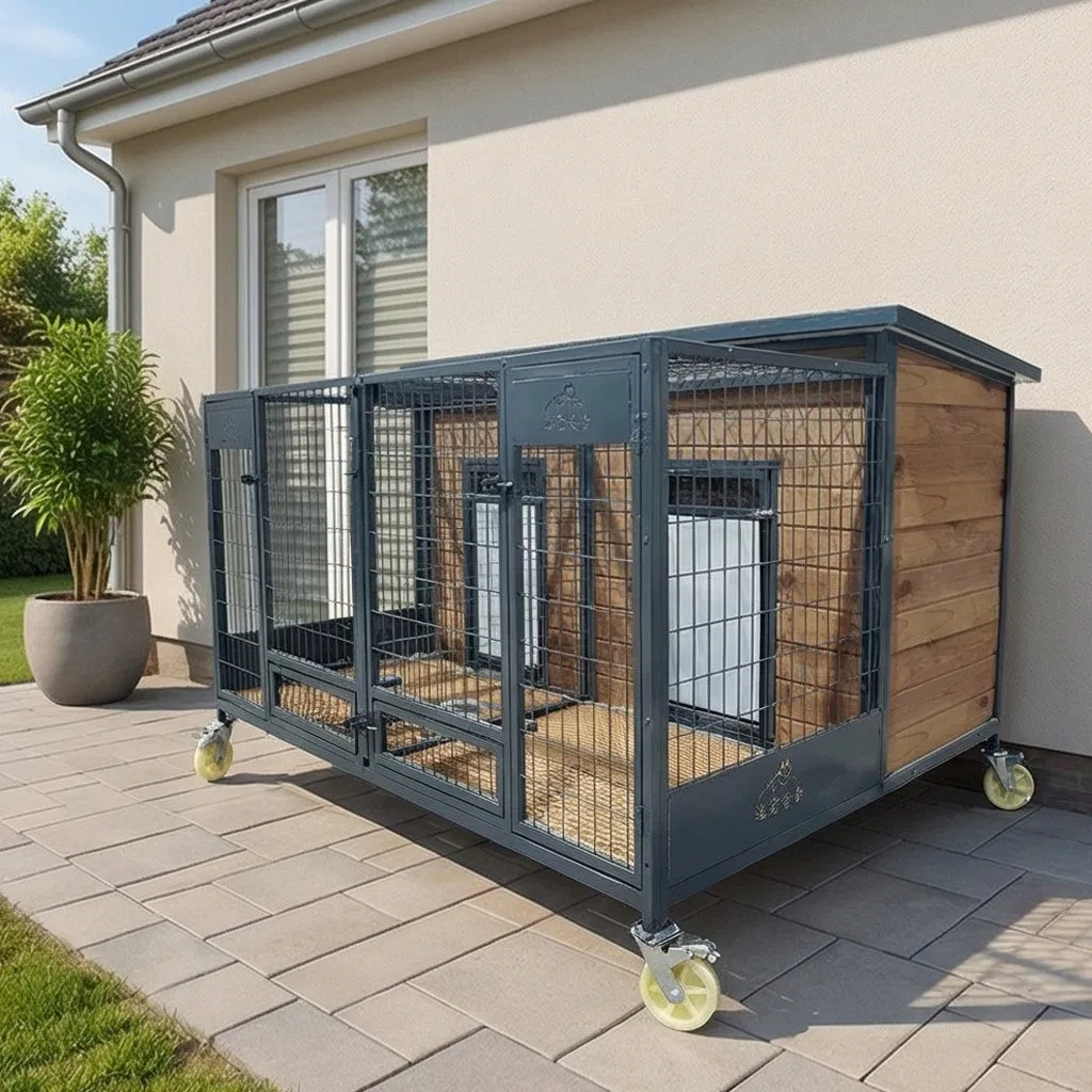 Insulated Solid Wood Dog House Defines Exclusive Outdoor Zones