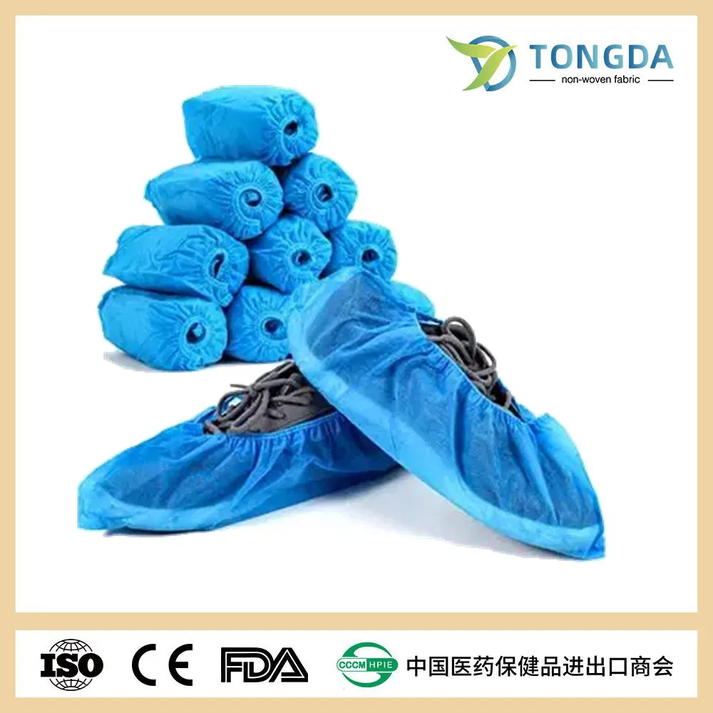 Hot Sale Medical Supply Blue Disposable Antiskid Soft Surgical Shoe Cover PP Non Woven