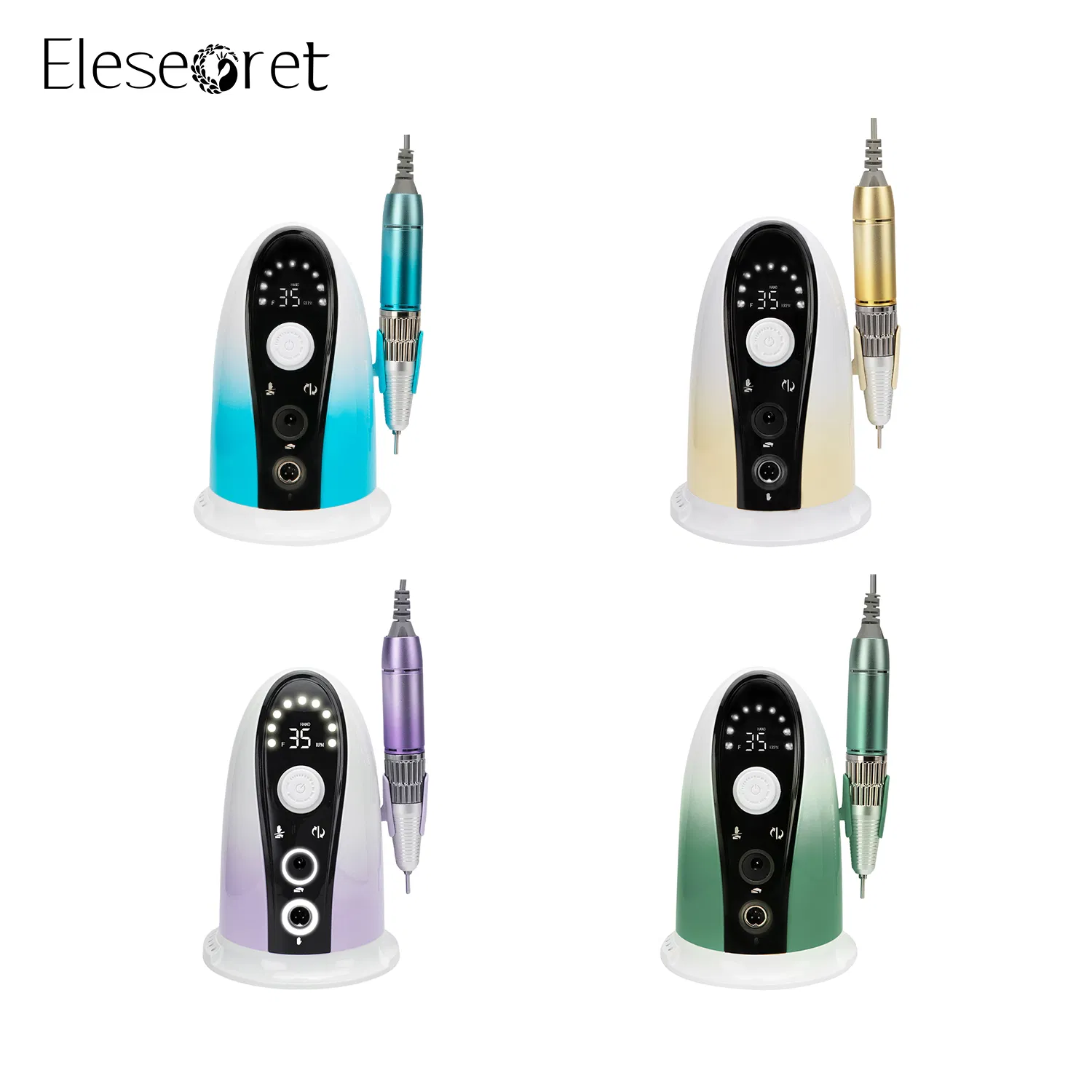 Low Cost Nail Machine No Heat Professional High Speed 35000 Rpm Desktop Nail Drill