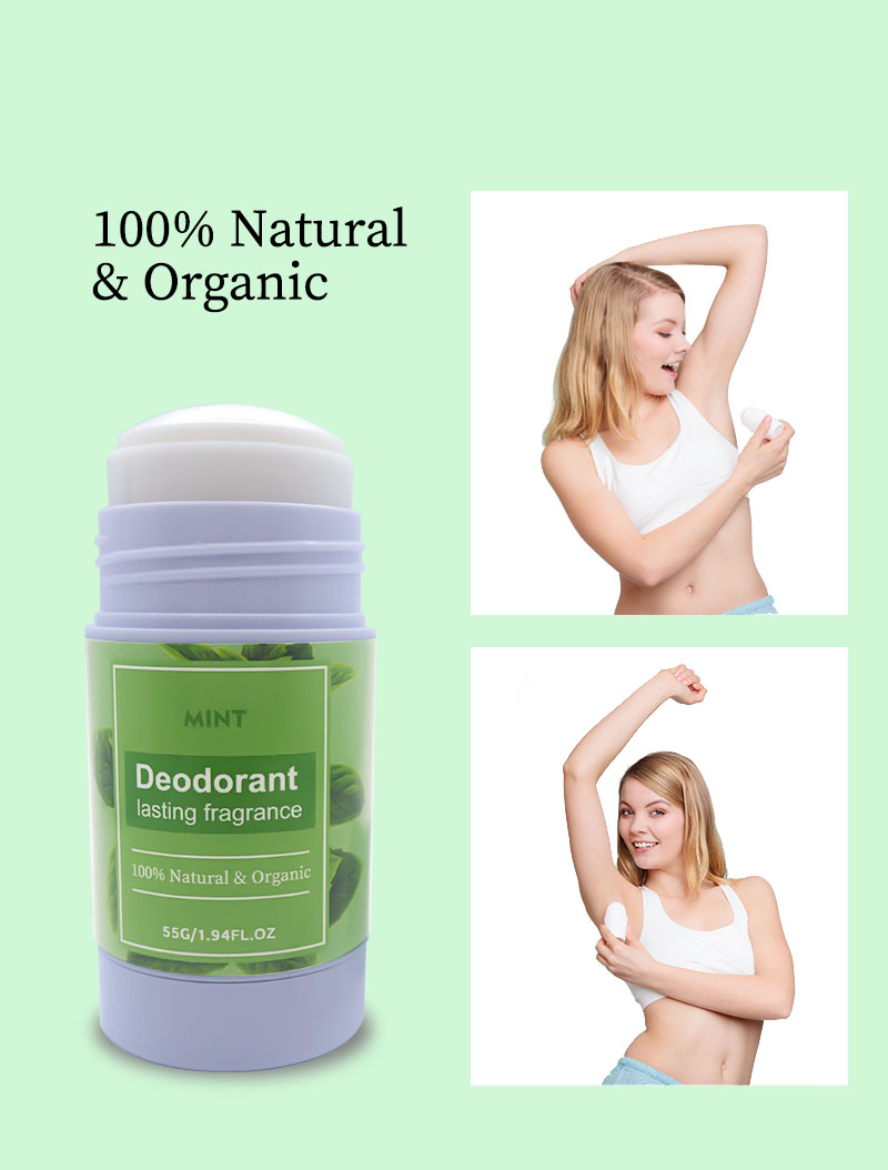 Beauty Cosmetics Skin Care Natural Organic Mint Underarm Deodorant Stick
