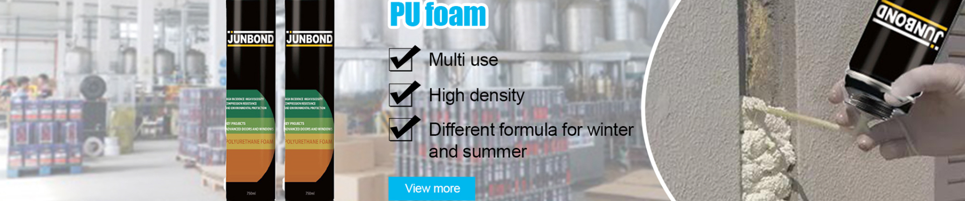 Good Shelf-Life, Superior Dimensional Stability Filling Joints Polyurethane Foams Sealant