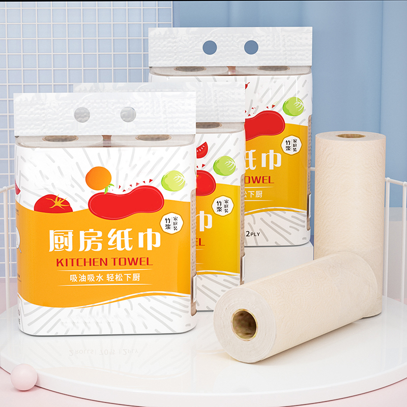 Customized Paper Higienico Bamboo Kitchen Towel Roll