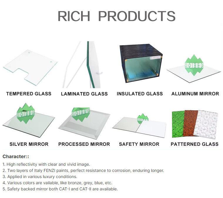 R800 R1200 High Quality 305*407mm 407*457mm 355*457mm Float Curved Mirror Glass Sheet