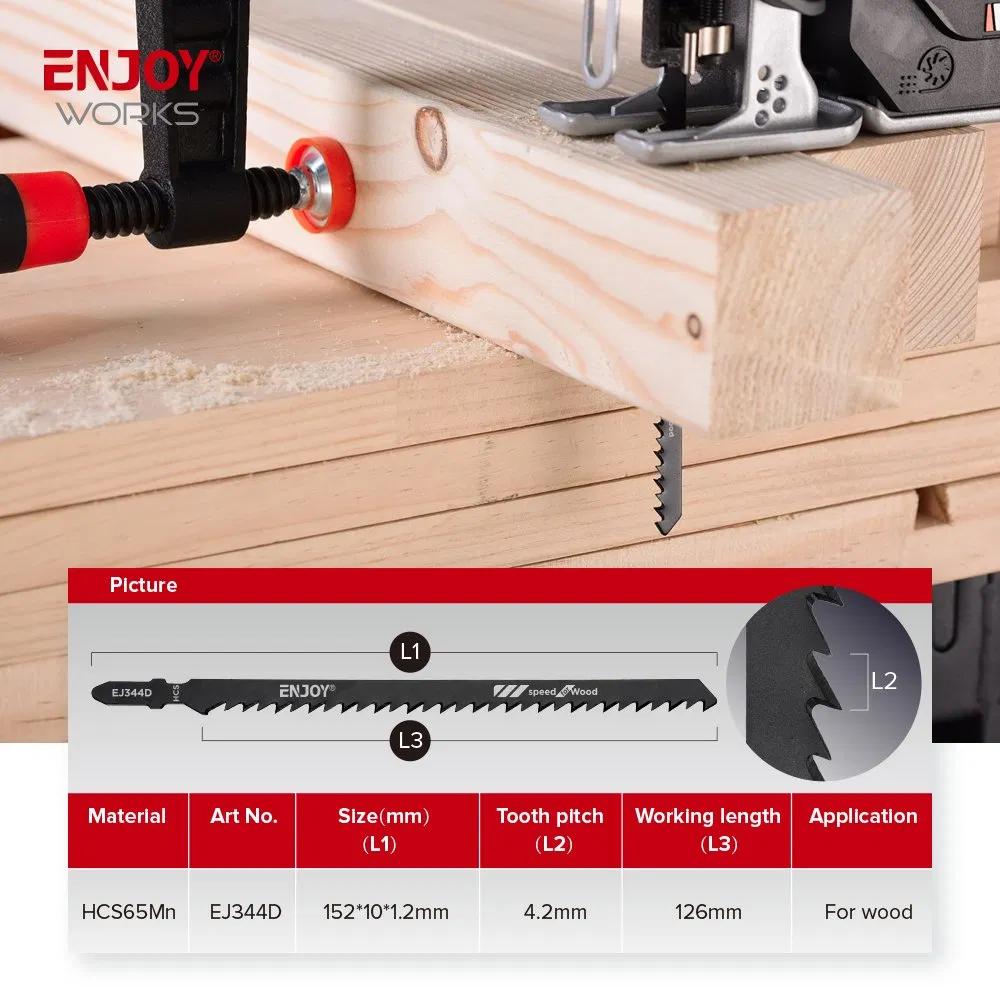 Ej344D 6tpi Jigsaw Blade for Wood Cutting Tools