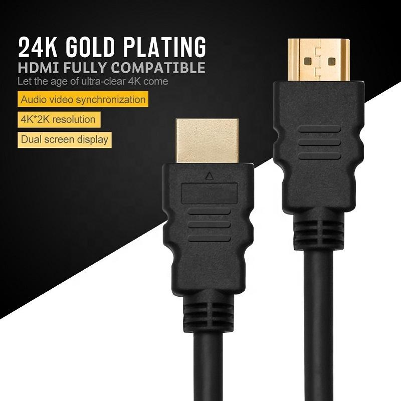 Hot sell high speed extension cable  1080P/2160P HDMI 2.0 4K 3D nylon braid 1m/5m/10m/20m HDMI C video cable for monitor projector/HDTV/STB