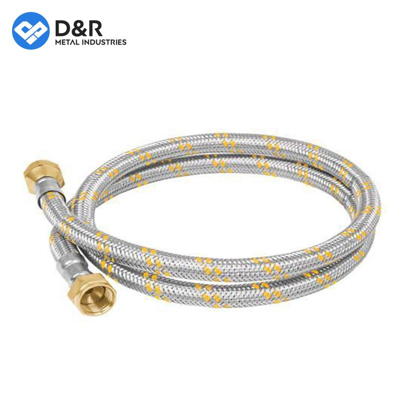 D&R Bsp NPT Available Female 1/2in to Male 1/2in 30-60cm Long Flexible Hose Assembly for Water