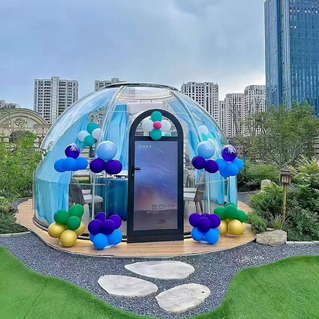 Strong Toughness and High Impact Resistance Seamless Fit Transparent Dome Tent