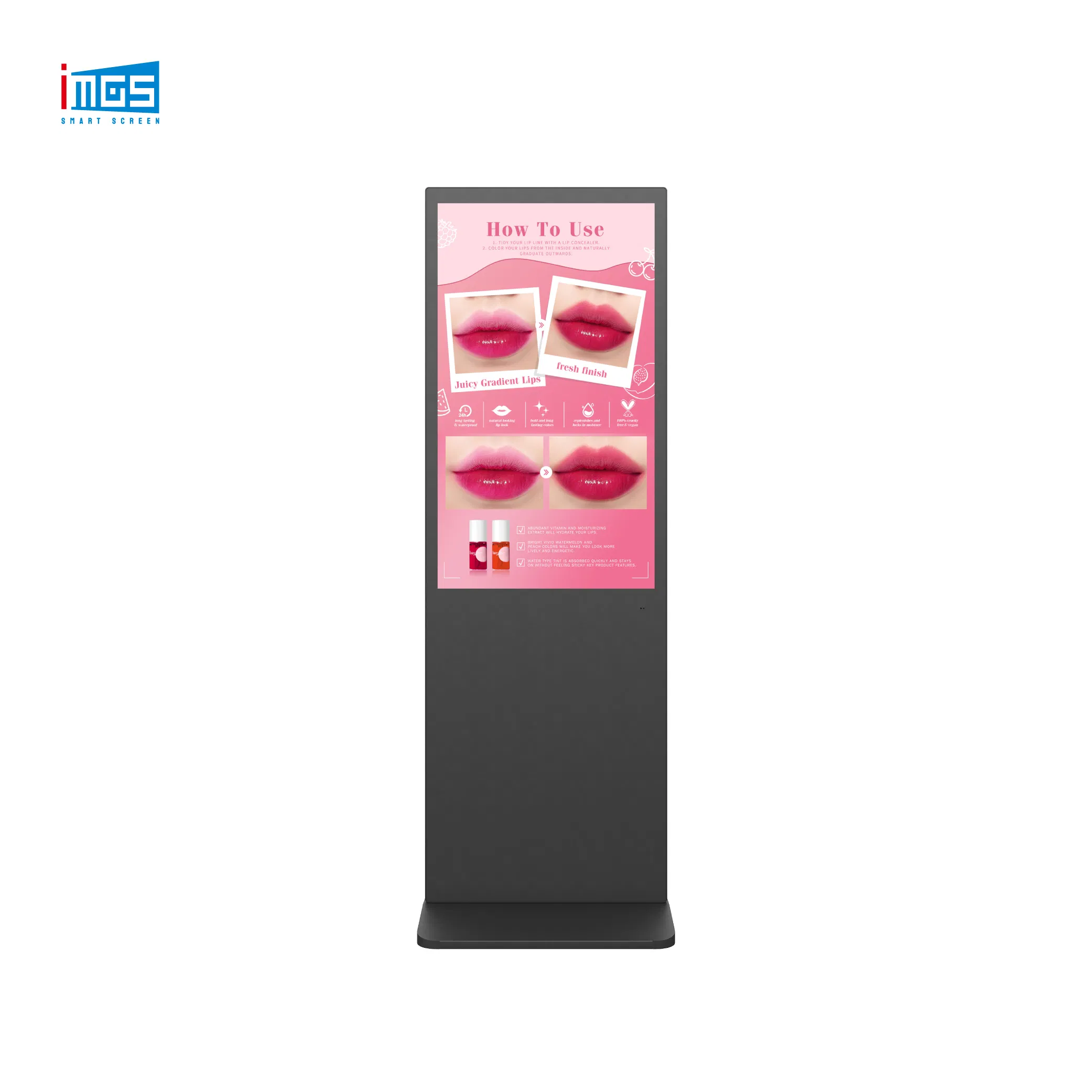 Custom 49 LCD Digital Advertising Display Screen Vertical Digital Signage Media Ad Player