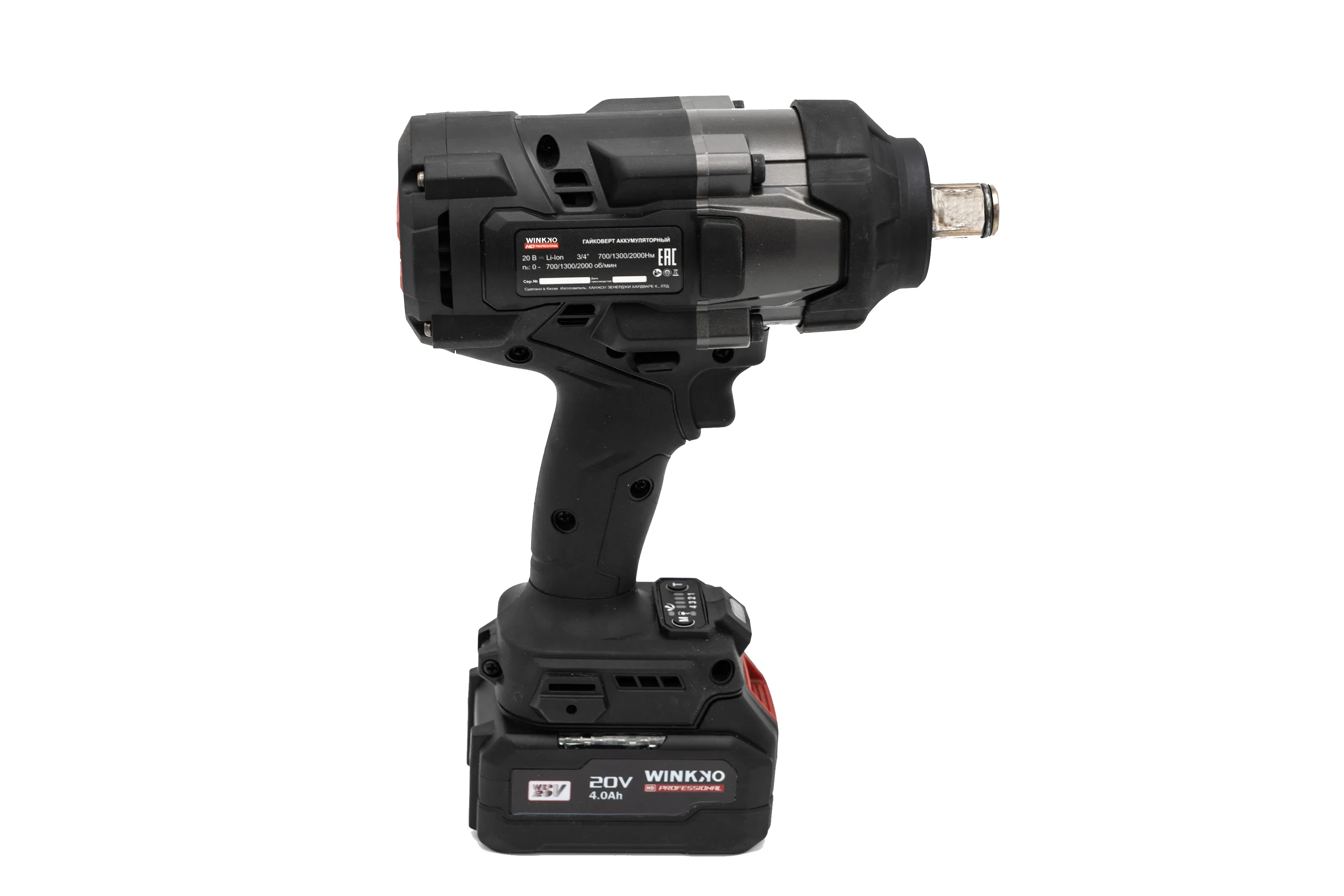 1/2" or 3/4" Chuck Size 1100n. M Winkko Injection Case 3.0 Kg Impact Wrench Hand Electric Tool
