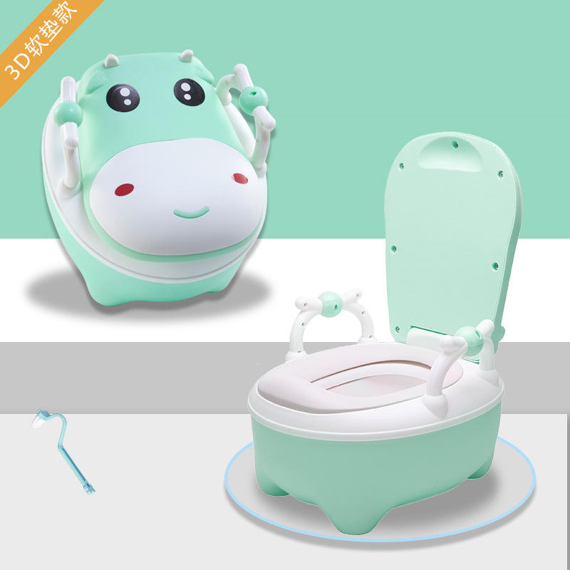 Portable Cute Design Car-Shaped Plastic Kids Urinal with PU Pad for Infants