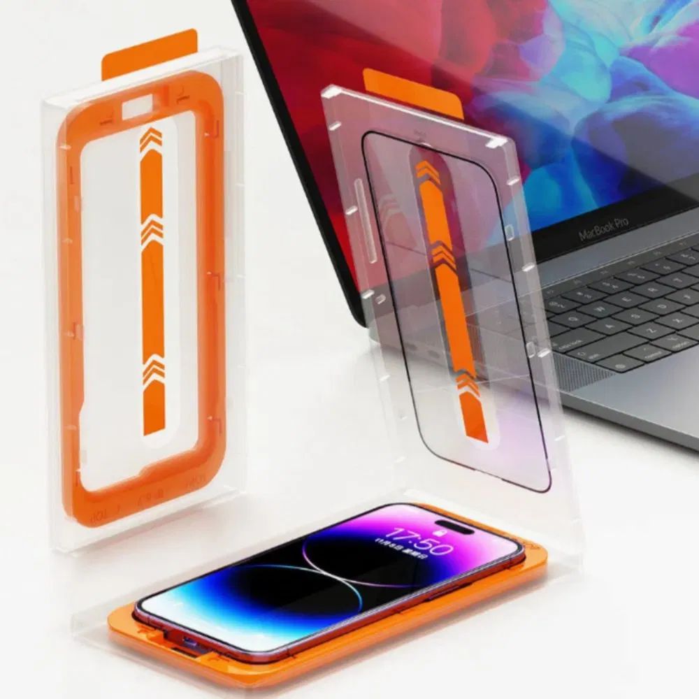 Phone Tempered Glass Screen Protector Film TPU Easy Installation Frame Screen Protector