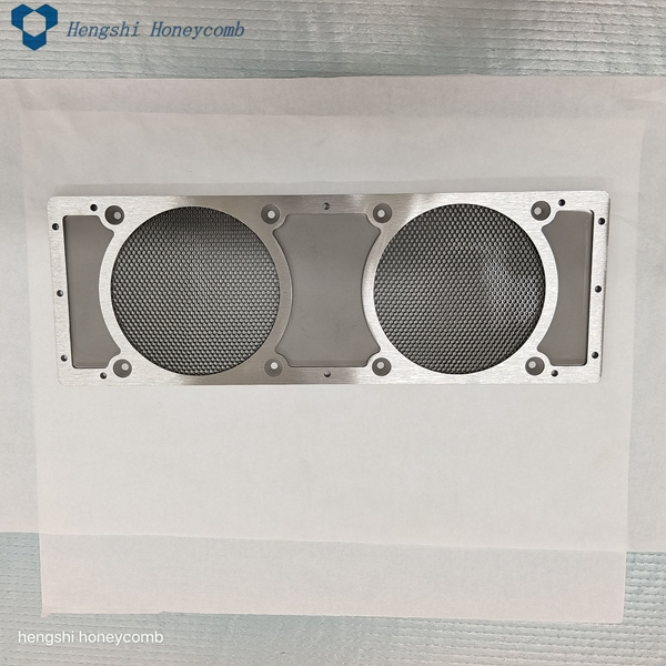 3.2mm High Temp Brazing Double Windows EMI Shielded Steel Honeycomb Ventilation Panels
