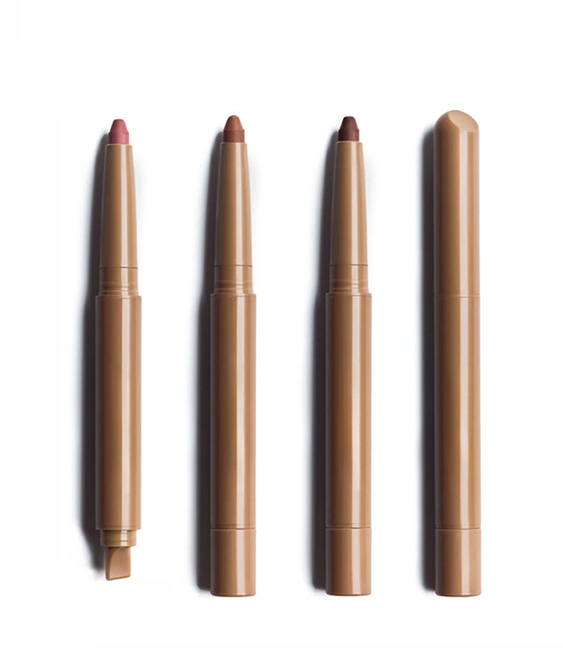 Private Label Nude Brown Lip Liner Pencil Private Label Vegan Makeup Lipliner Peptide Lip Liner Cosmetics