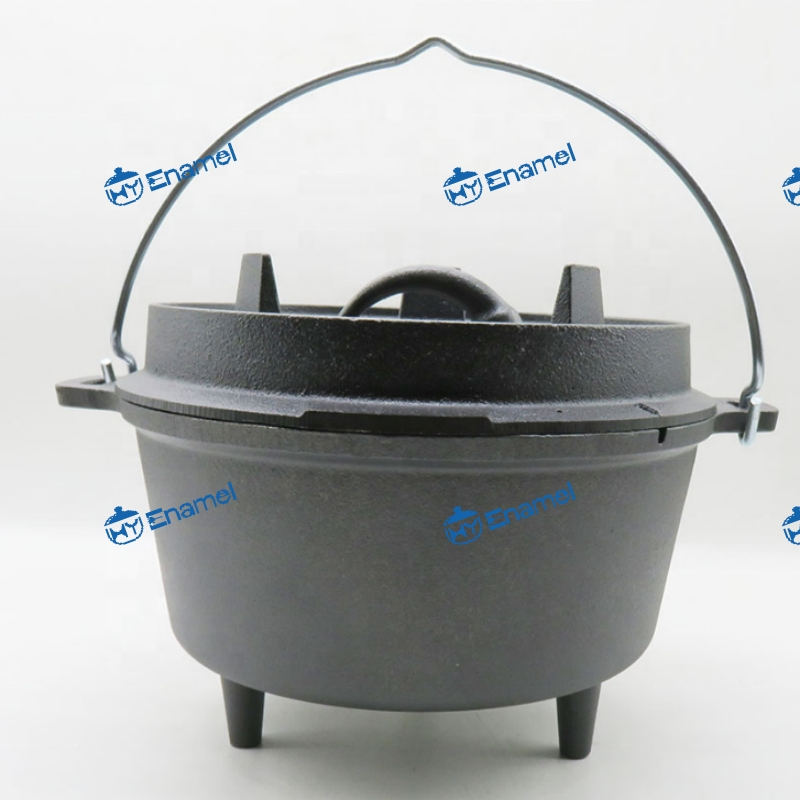 Cast Iron Deep Pre-Seasoned Camping Dutch Oven