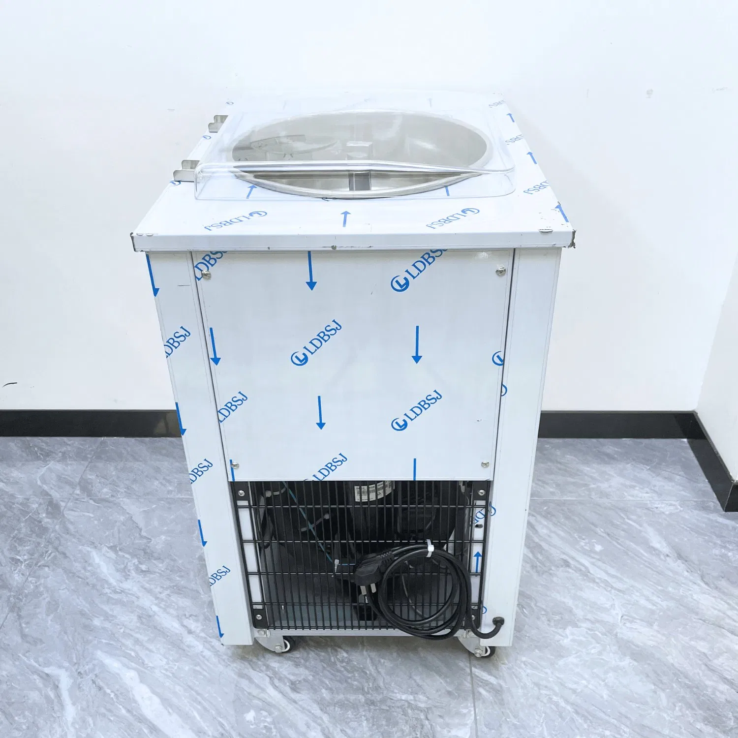 (1200W-220V/50Hz-7L*1) Automatic Single Pot Smoothie Machine Ice Maker Fried Ice Cream Machine for Slushie Machine with Stainless Steels