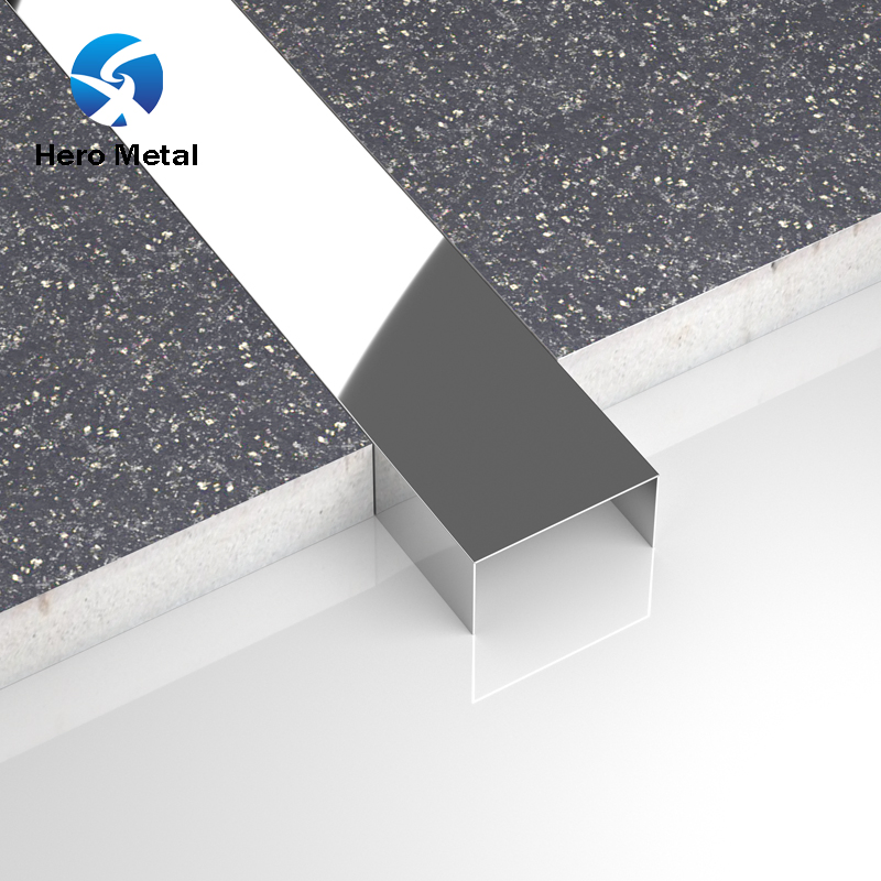 Stainless Steel U Shape Excellent Surface Tile Trim for Wall