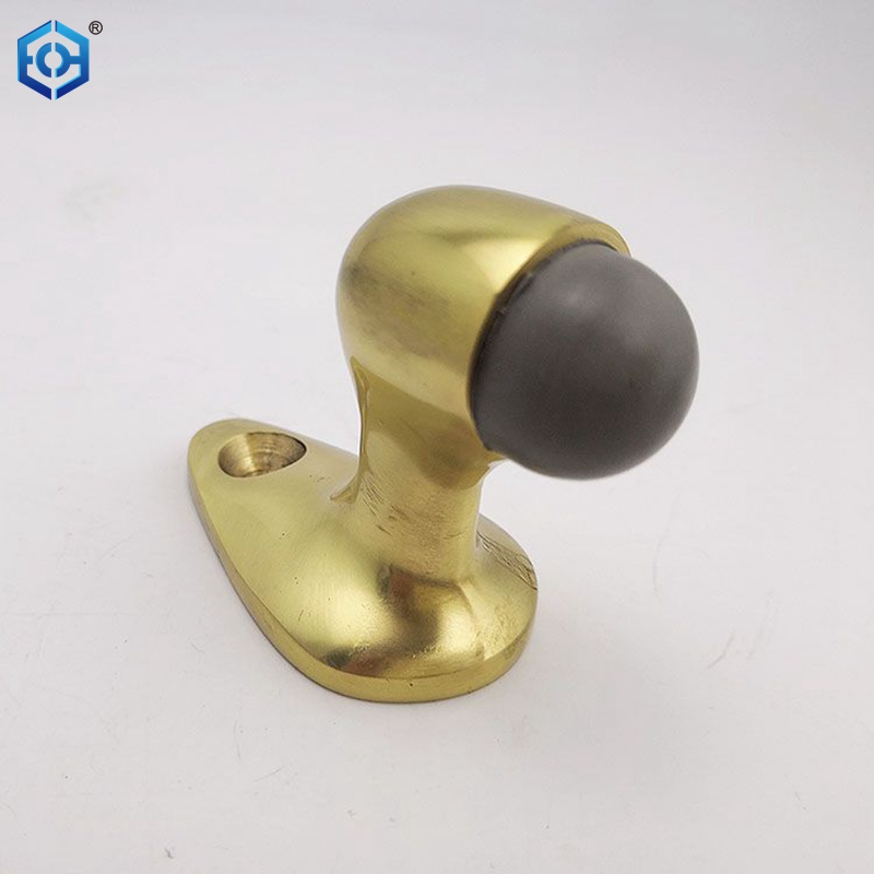 China Supplier Golden Brass Door Stop with Buffer