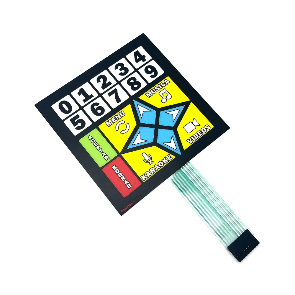 Гибкая тактильная мембранная клавиатура для электроники