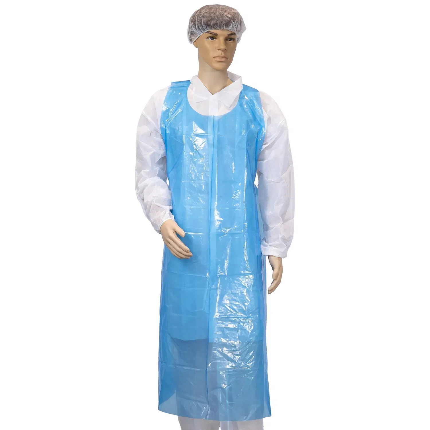 Waterproof Disposable HDPE PE Working Apron for Cooking and Food Making