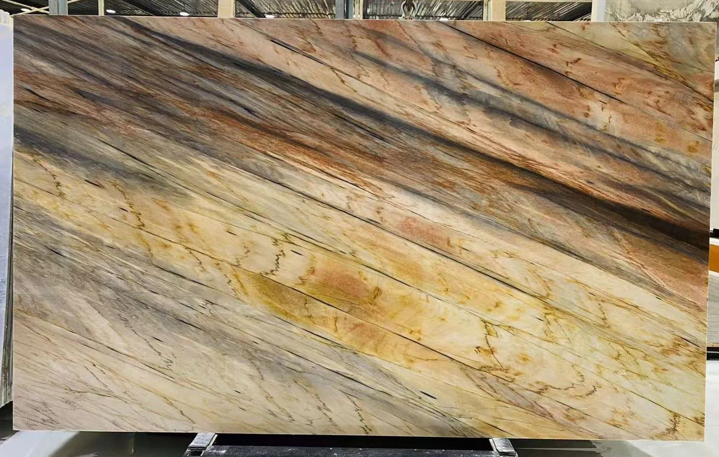 Luxury Stone Factory Price for Project Hotel Bathroom Blue Brown
